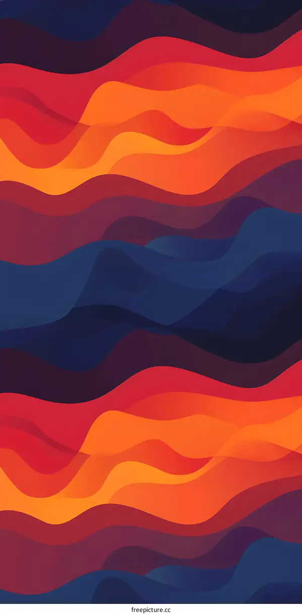 Abstract Background With Wavy Lines