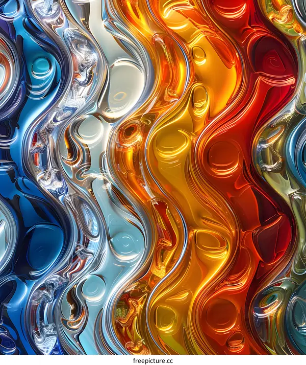 Abstract Swirls of Color