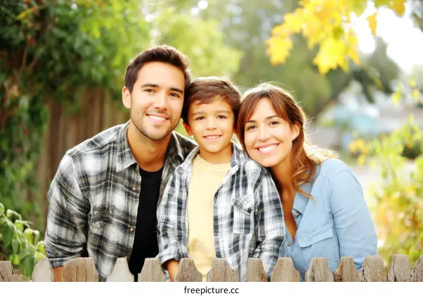 Happy Family Outdoor Portrait