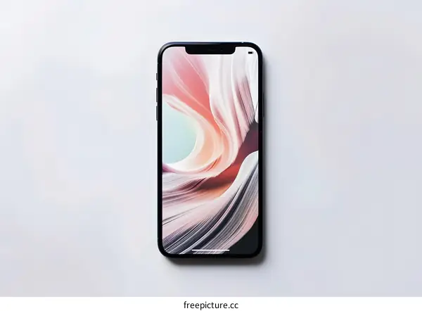 Abstract Phone Wallpaper With Colorful Swirls
