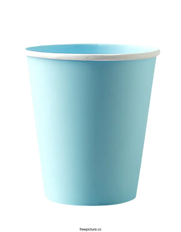 [Transparent Background PNG]Light Blue Disposable Paper Cup