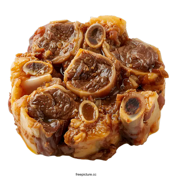 [Transparent Background PNG]Stewed Lamb Meat on White Background