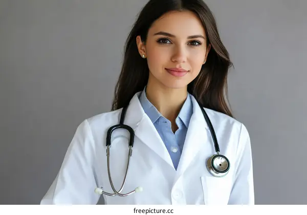 Female Doctor Portrait in Medical Setting