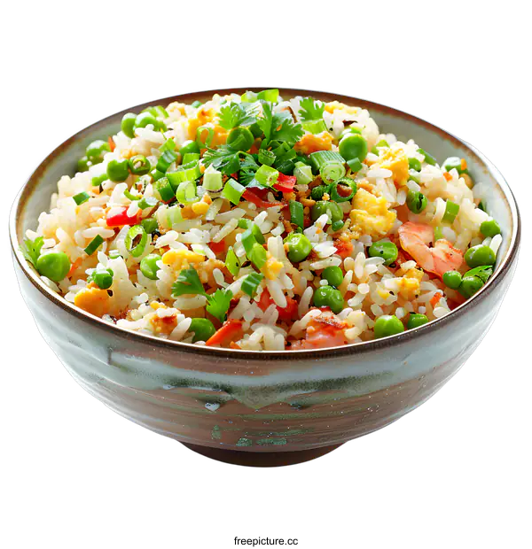 [Transparent Background PNG]Delicious Bowl of Fried Rice