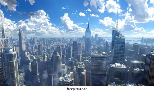 A photo of New York City.