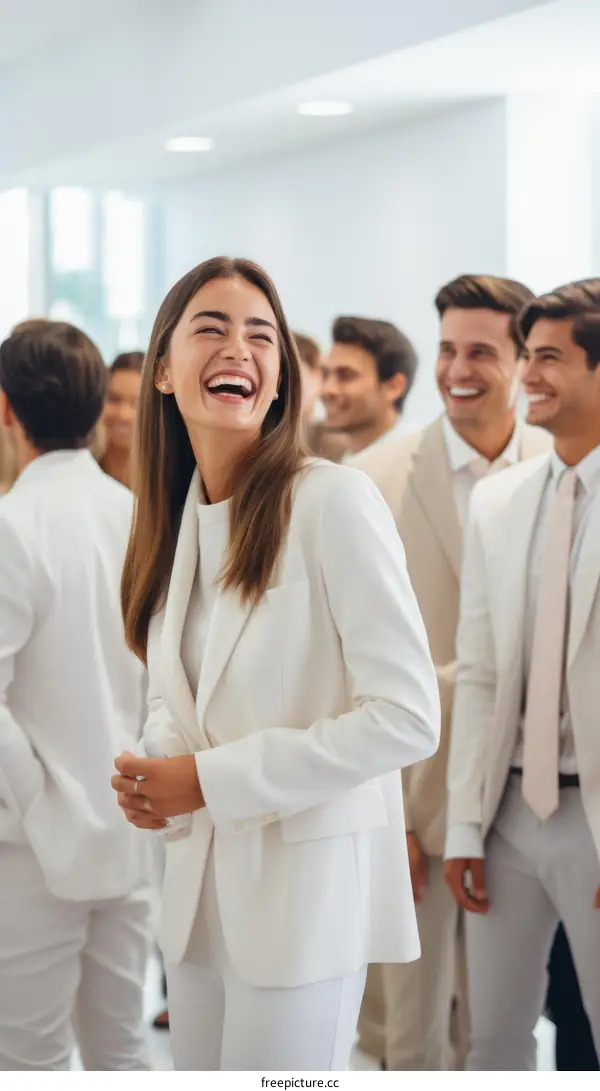 A group of young professionals in a business meeting