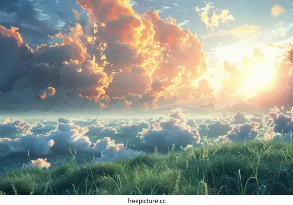 Breathtaking View from Above the Clouds