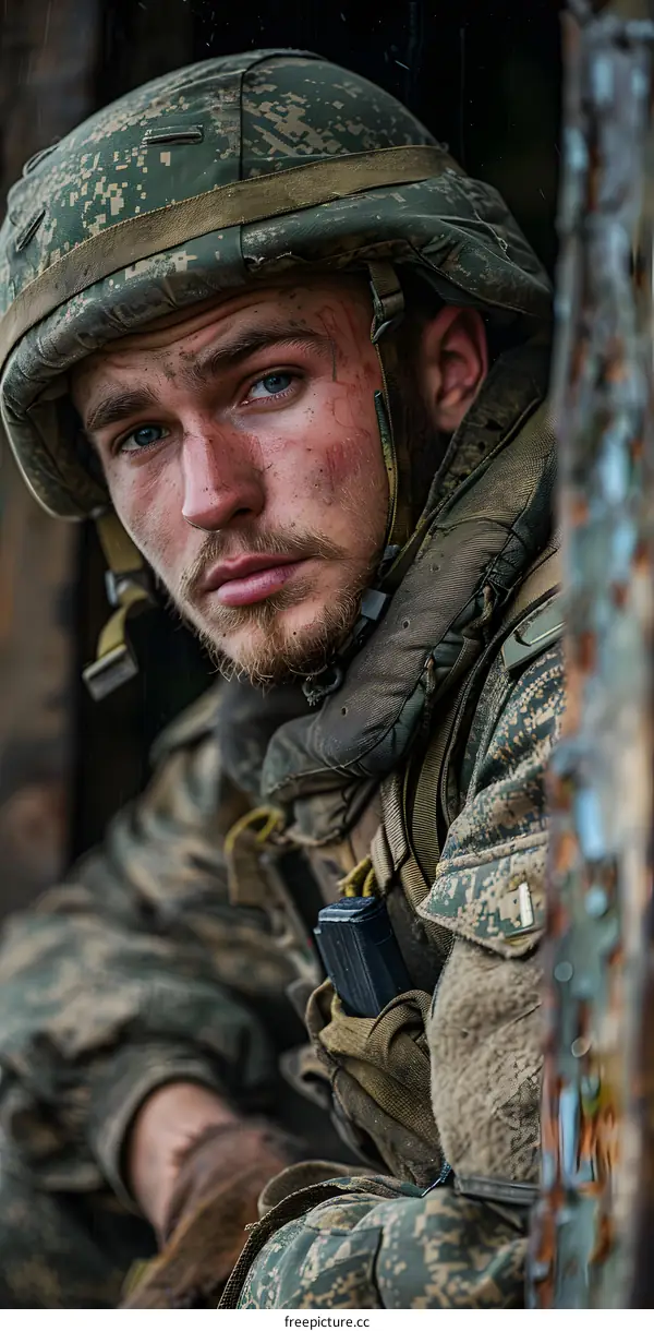 Portrait of a soldier