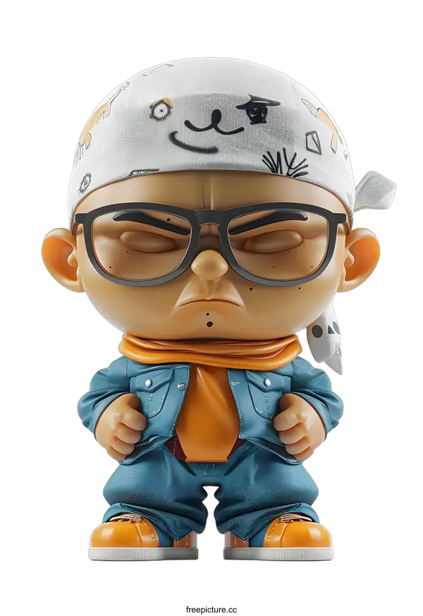 [Transparent Background PNG]3D illustration of a cartoon character