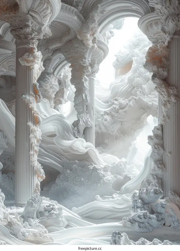 Surreal White Architecture Interior