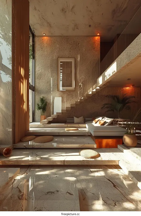 Modern Minimalist Concrete Interior Design