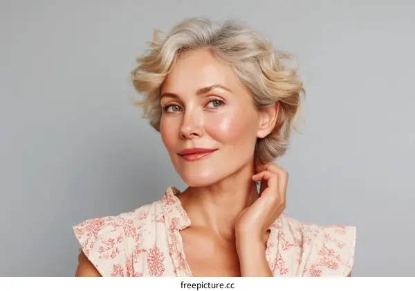 Mature Woman with Elegant Style Portrait