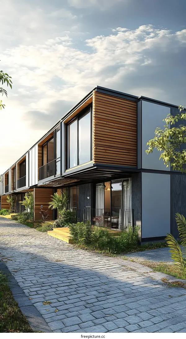 Modern Contemporary Townhouses Exterior Design