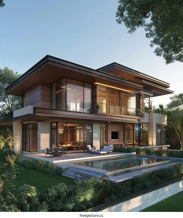 Modern Luxury House with a Swimming Pool