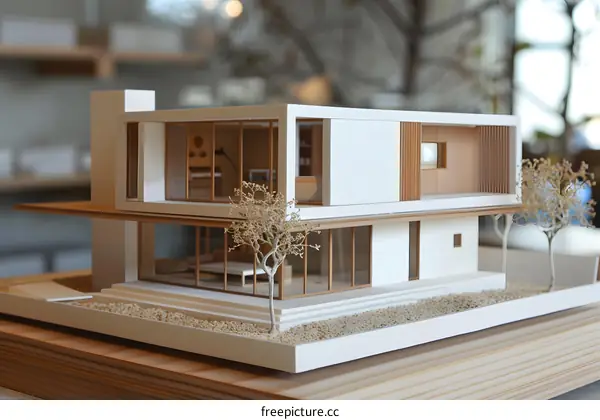 Modern House Model with Minimalist Design