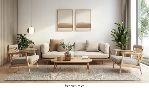 Modern Minimalist Living Room Interior Design