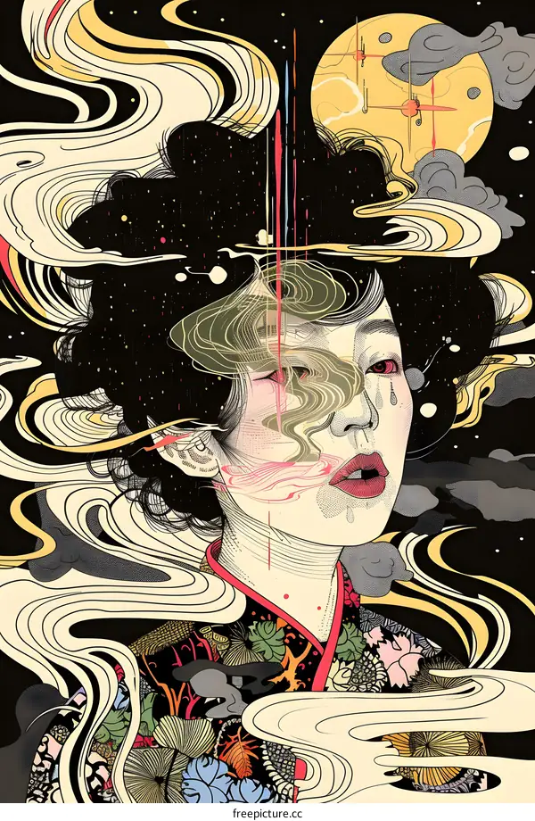 Abstract Woman in a Dream World