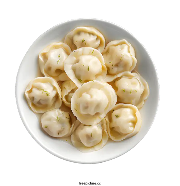 [Transparent Background PNG]dumplings in a bowl