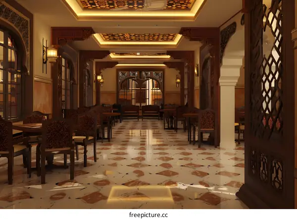 Arabic Style Interior Design for Restaurant