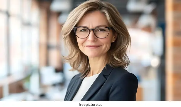 Confident Businesswoman in Modern Office