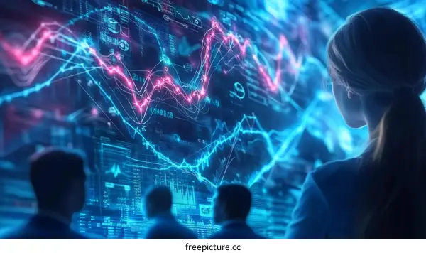 Business People Analyzing Digital Graphs