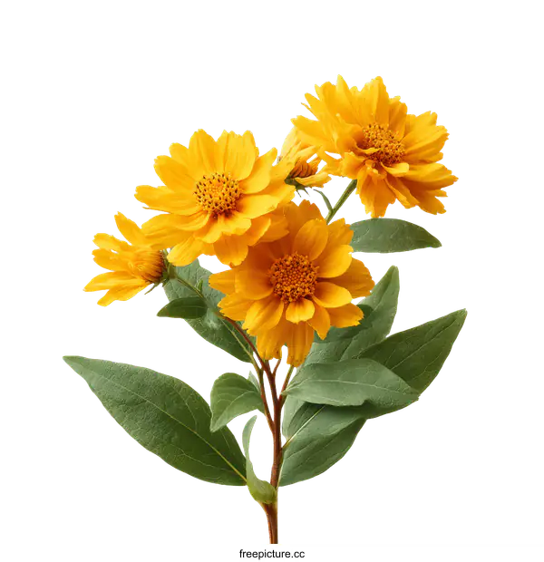 [Transparent Background PNG]Beautiful Bouquet of Yellow Flowers