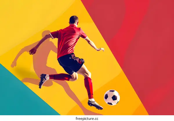 Soccer Player in Action