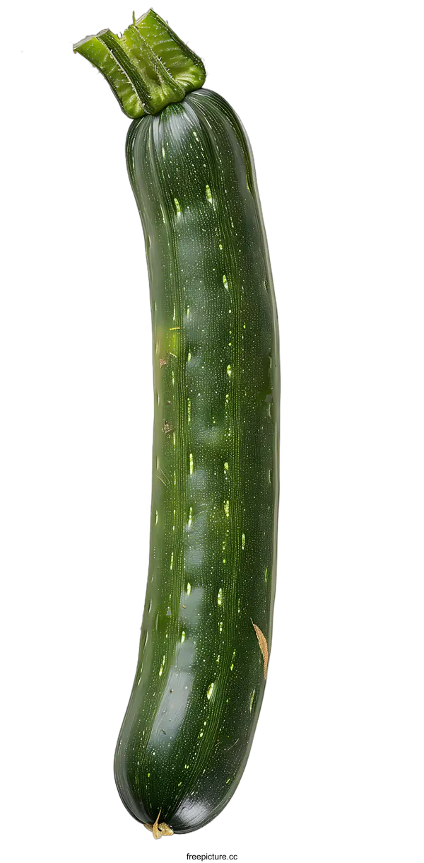 [Transparent Background PNG]Green Zucchini On A White Background