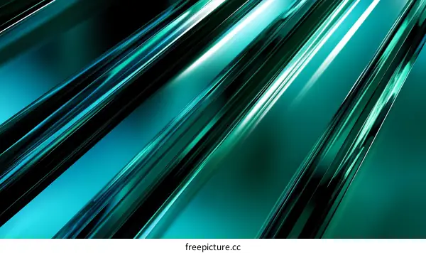 Abstract Teal Lines Design
