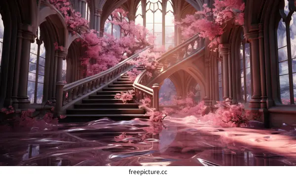 Pink Palace Staircase