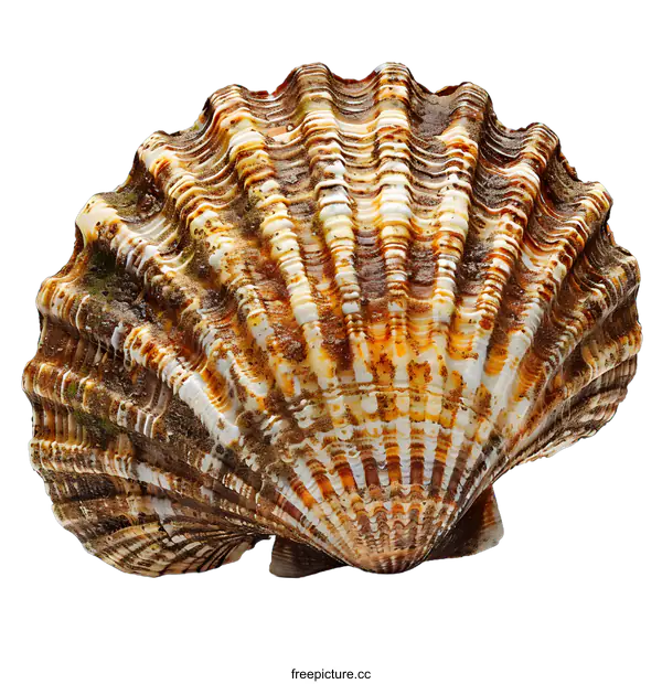 [Transparent Background PNG]A beautiful seashell with a white background