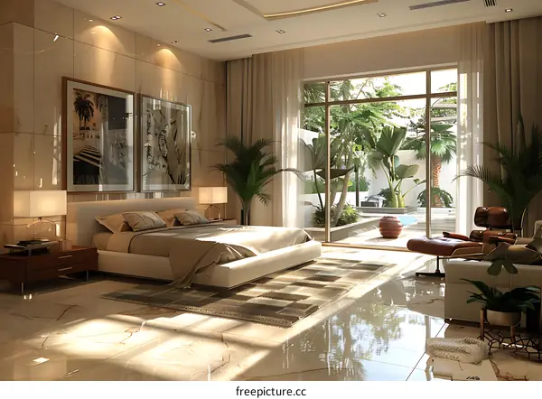 Modern luxury bedroom