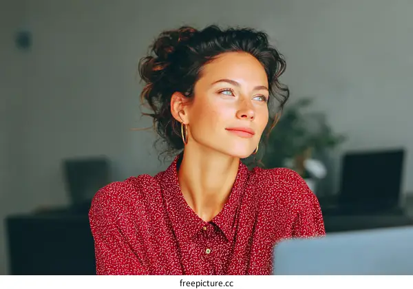 Confident Woman at Work