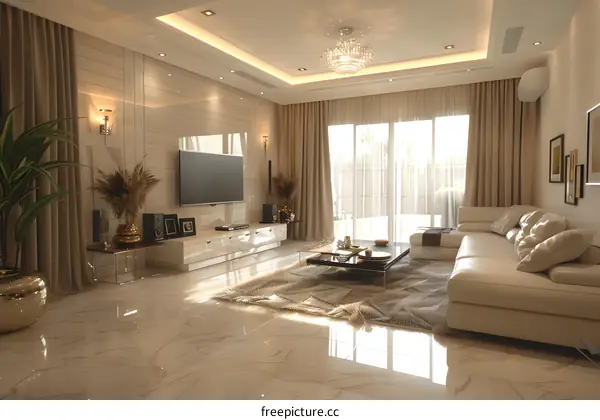 Modern minimalist living room