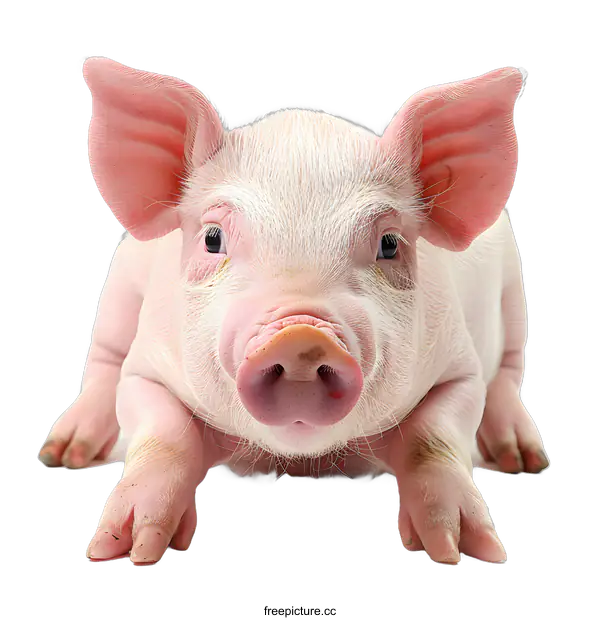 [Transparent Background PNG]A cute piglet