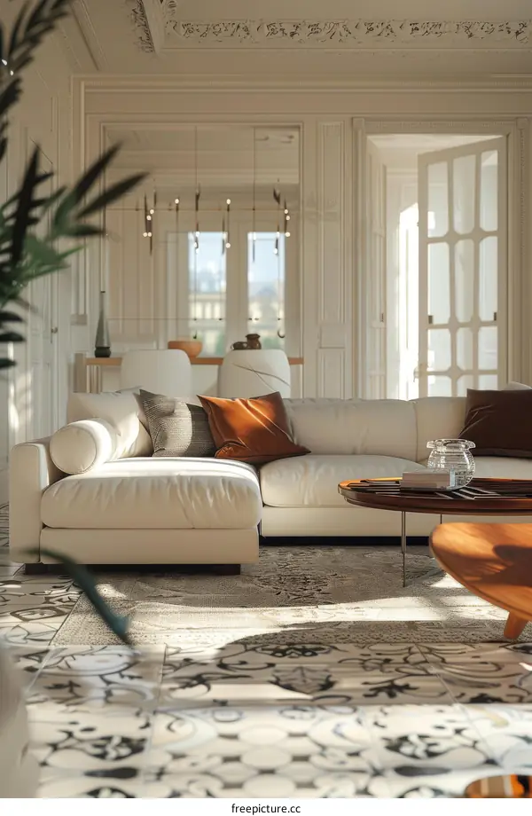 Modern Minimalist Living Room Interior