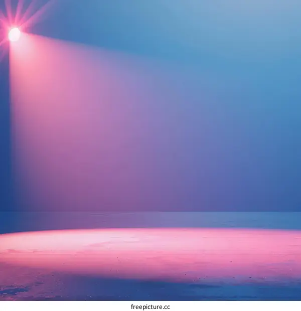 Pink and Blue Gradient Spotlight Stage Background