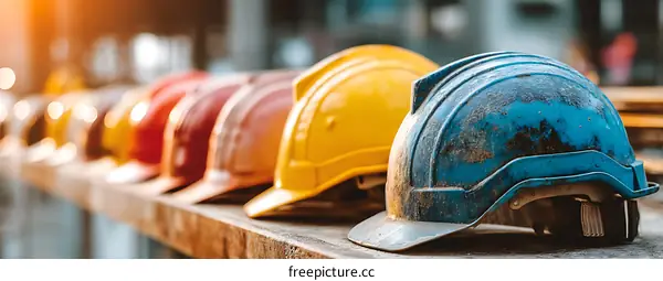 Colorful Construction Safety Helmets