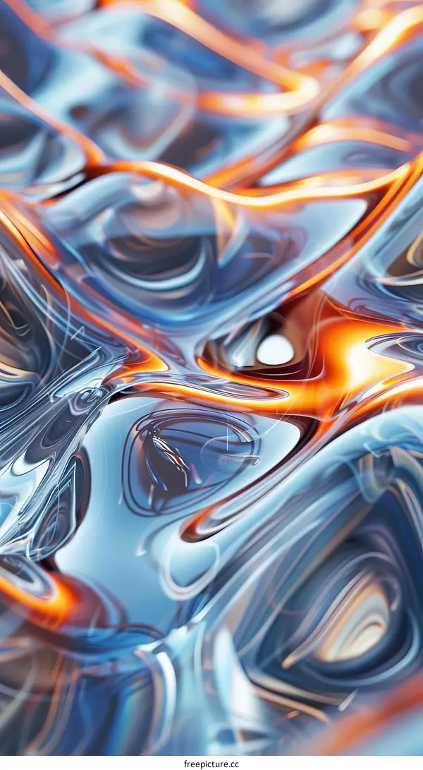 Abstract 3D Shape Rendering with Vibrant Colors