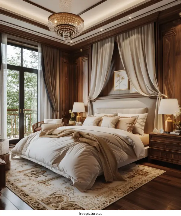 Luxury Bedroom Interior Design Illustration
