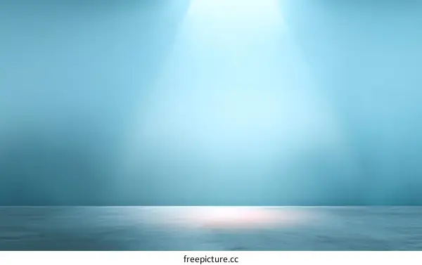 Empty Studio Scene with Spotlight