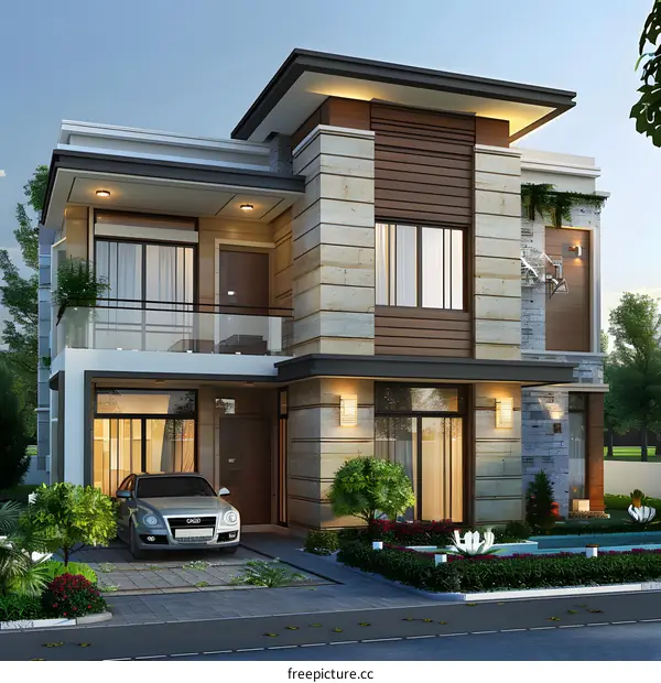 A modern style villa