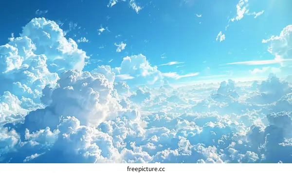 Beautiful Cloudscape with Varying Cloud Formations