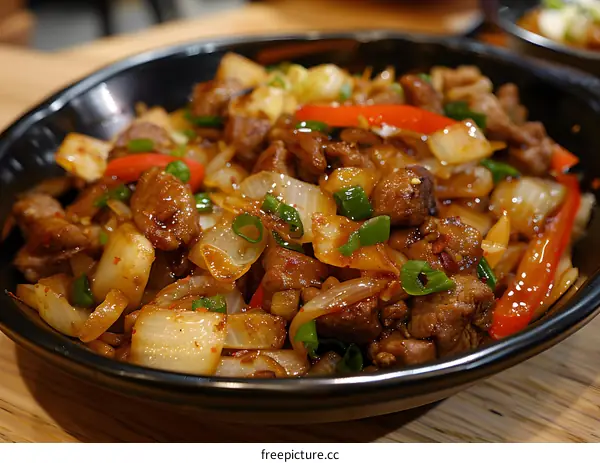Spicy Beef and Onion Stir Fry