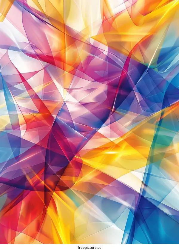 Abstract Colorful Geometric Design