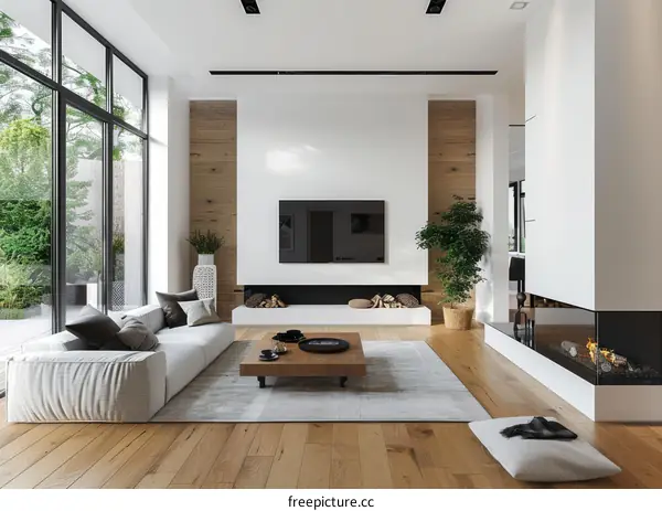 Bright and Airy Living Room With Natural Elements