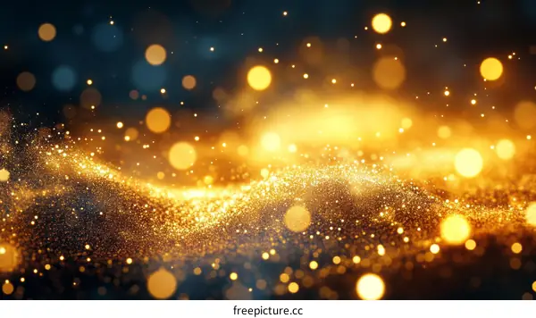 Golden Glitter Background Design