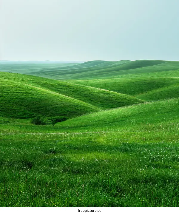 Rolling green hills of Inner Mongolia