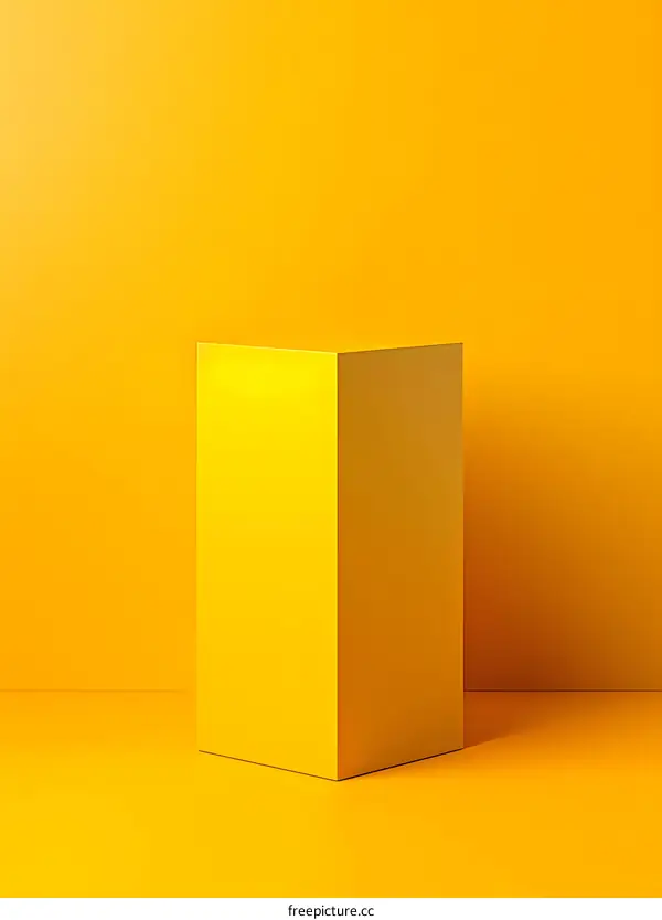 Yellow Minimalist Product Display Platform