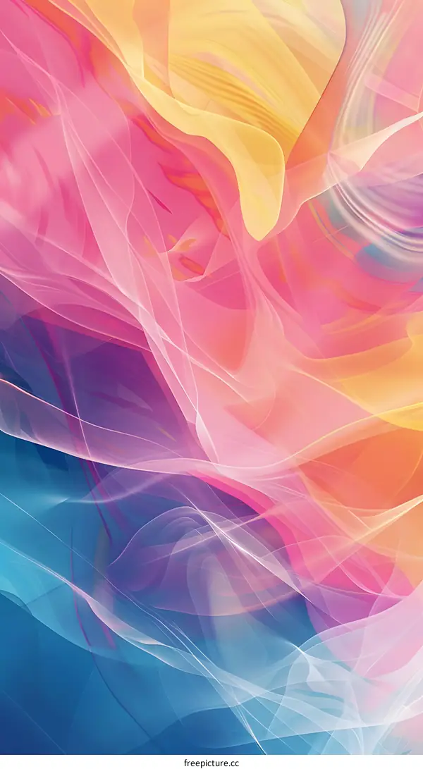 Abstract Background with Vibrant Colors and Smooth Lines